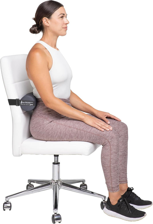 the Original Mckenzie Early Compliance Lumbar Roll – USA Made Low Back Support and Lumbar Support for Office Chair — Lumbar Support for Car Seats, Desk Chair Back Support